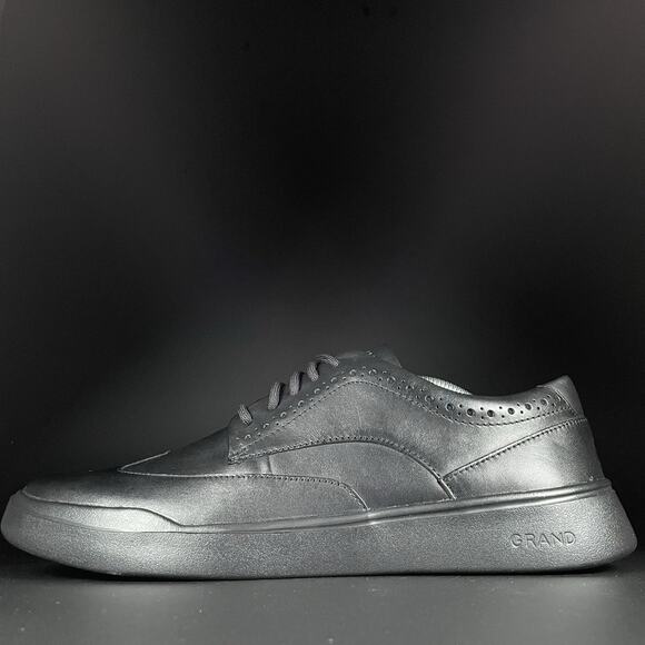 Cole Haan Other - Cole Haan Grand Crosscourt Wingtip Men’s 11 Black Leather Casual Sneakers Shoes
